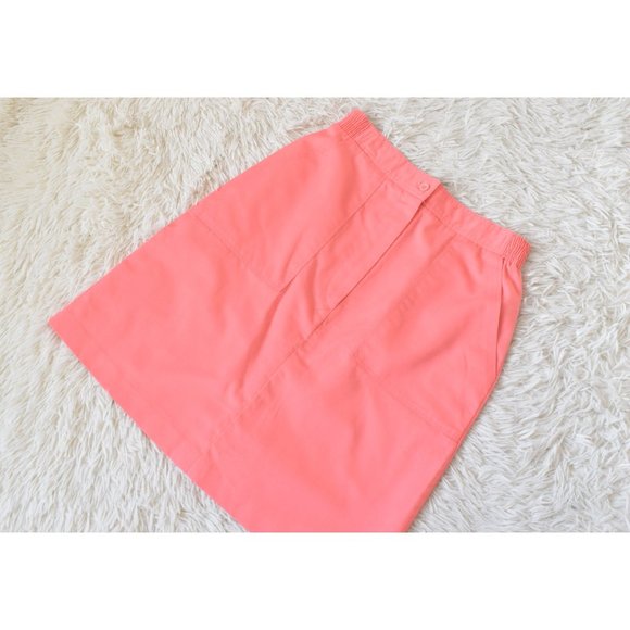 Vintage 90s‎ Salmon High Waisted Skirt size 12 | 28-30 waist - Picture 9 of 10